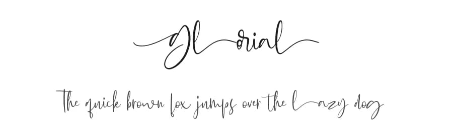 Glorial by Runsell Studio — Script Handwritten Font