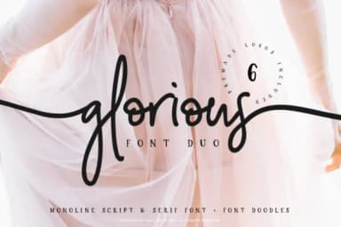 Glorious Duo Font by inkyjar — Script Handwritten Font — thumbnail 1