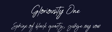 Gloriousity One by Seno Aji — Script Handwritten Font — thumbnail 2