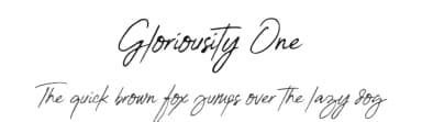 Gloriousity One by Seno Aji — Script Handwritten Font — thumbnail 1