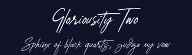 Gloriousity Two by Seno Aji — Script Handwritten Font — thumbnail 2