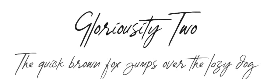 Gloriousity Two by Seno Aji — Script Handwritten Font — preview 1