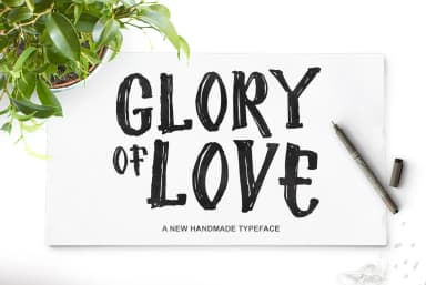 Glory of Love Font by Dhan Studio — Script Handwritten Font — thumbnail 1