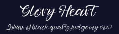 Glory Heart by Kong Font — Script Handwritten Font — thumbnail 2