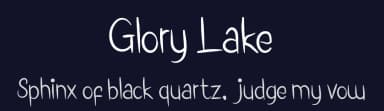 Glory Lake by Display Studio — Script Handwritten Font — thumbnail 2