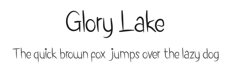 Glory Lake by Display Studio — Script Handwritten Font — preview 1