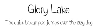 Glory Lake by Display Studio — Script Handwritten Font — thumbnail 1