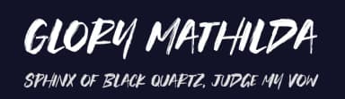 Glory Mathilda by Atha Ruah — Script Handwritten Font — thumbnail 2