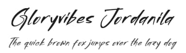 Gloryvibes Jordanila by Letterena Studios — Script Handwritten Font — thumbnail 1