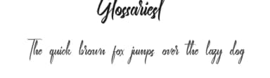 Glossariest by RaisProject — Script Handwritten Font — thumbnail 1