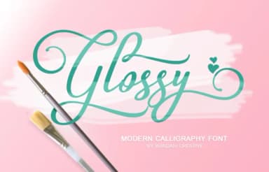 Glossy Font by Beautypes — Script Handwritten Font — thumbnail 1