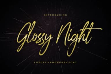 Glossy Night Font by 50Fox — Script Handwritten Font — thumbnail 1