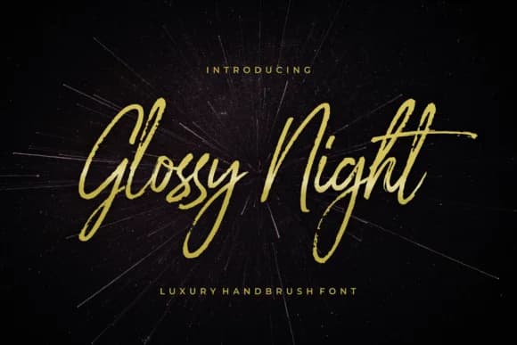 Glossy Night Font by 50Fox — Script Handwritten Font