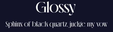 Glossy by Sansakerta — Serif Font — thumbnail 2