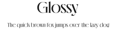 Glossy by Sansakerta — Serif Font — thumbnail 1