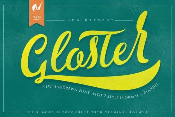 Gloster Font by ndroadvertising — Script Handwritten Font — preview 1