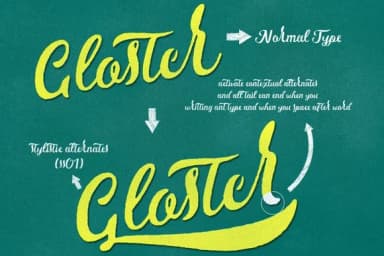 Gloster Font by ndroadvertising — Script Handwritten Font — thumbnail 2