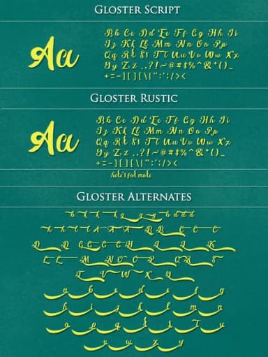 Gloster Font by ndroadvertising — Script Handwritten Font — thumbnail 7