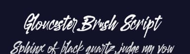 Gloucester Brush Script by Mystical Type — Script Handwritten Font — thumbnail 2