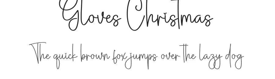 Gloves Christmas by Scratchones — Script Handwritten Font
