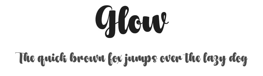 Glow by Wais Alqarni — Script Handwritten Font — preview 1