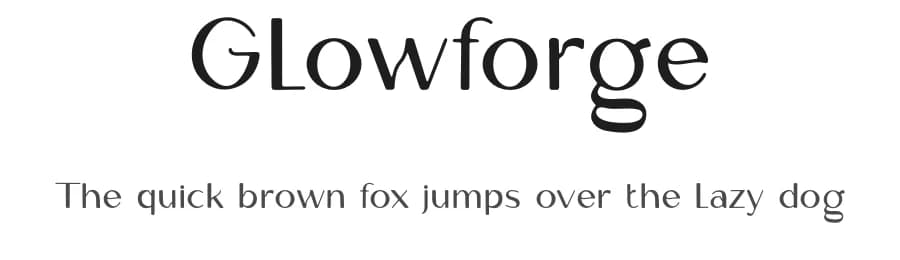 Glowforge by Sugeng Choirul — Sans Serif Font