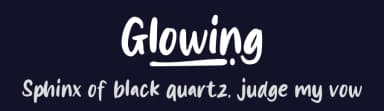 Glowing by MJType — Script Handwritten Font — thumbnail 2