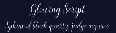 Glowing Script by Zikril lah — Script Handwritten Font — thumbnail 2