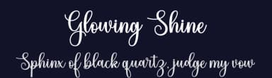 Glowing Shine by Nurul Kamal — Script Handwritten Font — thumbnail 2