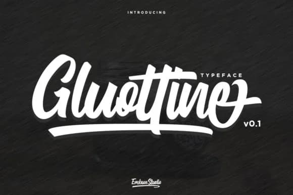 Gluottine Font by EmbunStudio — Script Handwritten Font
