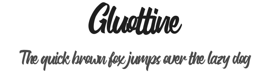 Gluottine by Aditya Rezki Apriyadi — Script Handwritten Font