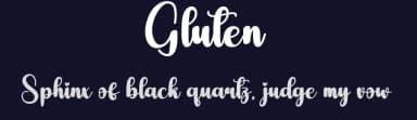 Gluten by Scratchones — Script Handwritten Font — thumbnail 2