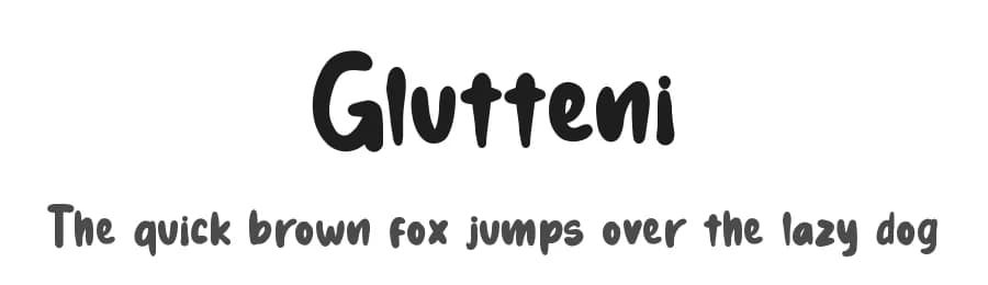 Glutteni by Dwi Krisdiantoro — Script Handwritten Font — preview 1