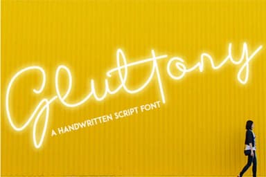 Gluttony Font by Justlett — Script Handwritten Font — thumbnail 1