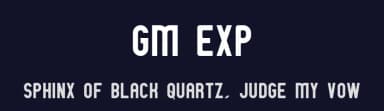 GM Exp by GemFonts / Typotheticals — Sans Serif Font — thumbnail 2