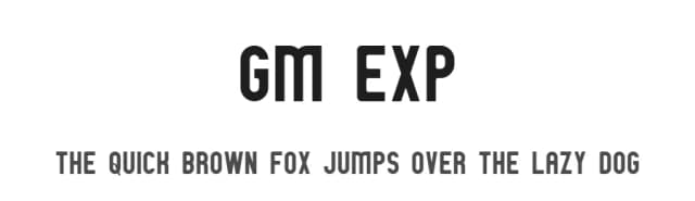 GM Exp by GemFonts / Typotheticals — Sans Serif Font
