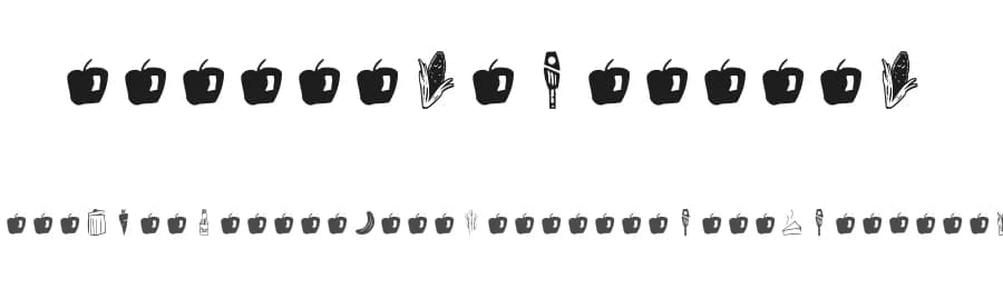 GM Doodles Food by g14296 — Dingbats Font