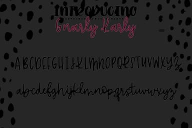 Gnarly Karly Font by tabitha_beam — Script Handwritten Font — thumbnail 2