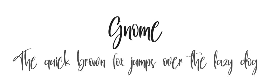 Gnome by Scratchones — Script Handwritten Font