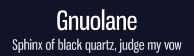 Gnuolane by Typodermic Fonts — Sans Serif Font — thumbnail 2