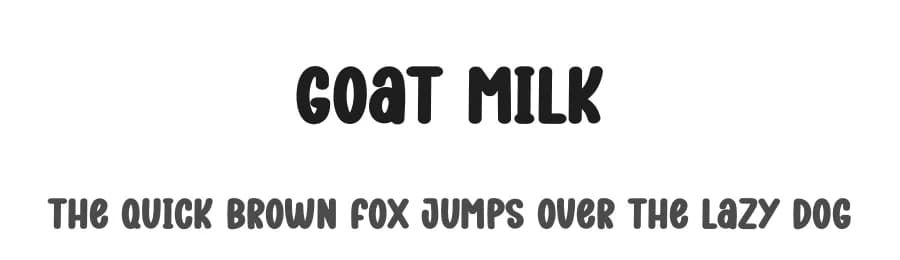 Goat Milk by Scratchones — Script Handwritten Font