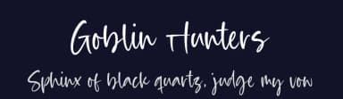 Goblin Hunters by Balpirick Studio — Script Handwritten Font — thumbnail 2
