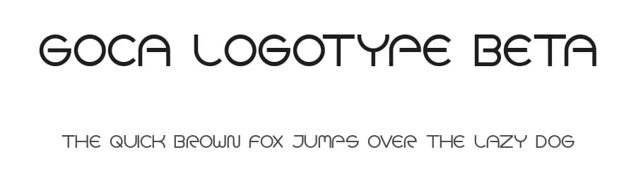 Goca Logotype Beta by Jonas Borneland Hansen — Sans Serif Font