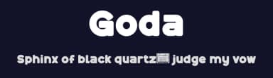 Goda by twinletter — Sans Serif Font — thumbnail 2