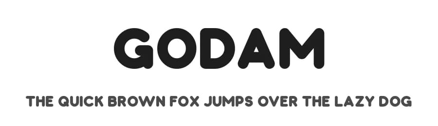 Godam by setyaisiam _type — Sans Serif Font