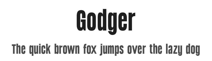 Godger by Craft Supply Co. — Sans Serif Font