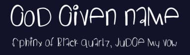 God Given Name by Des Gomez — Script Handwritten Font — thumbnail 2
