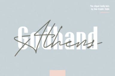 Godhand Athens Family Font by Letteratom — Script Handwritten Font — thumbnail 1