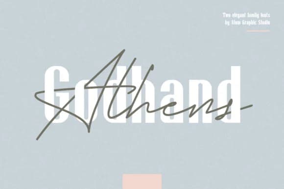 Godhand Athens Family Font by Letteratom — Script Handwritten Font