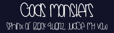Gods Monsters by Des Gomez — Script Handwritten Font — thumbnail 2
